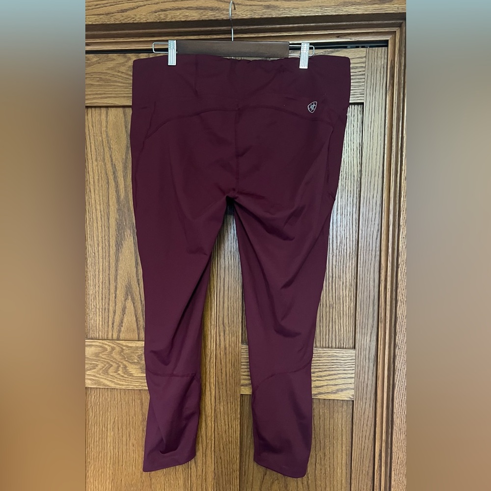 Ariat Maroon Compression Leggings - Picture 2 of 5
